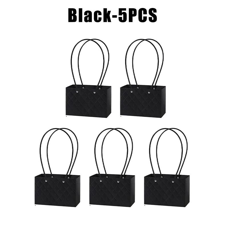 Flower Gift Bags Paper Bouquet Bags Rectangle Flower Box for Arrangements Bouquet Box with Handles Florist Supplies for Wedding