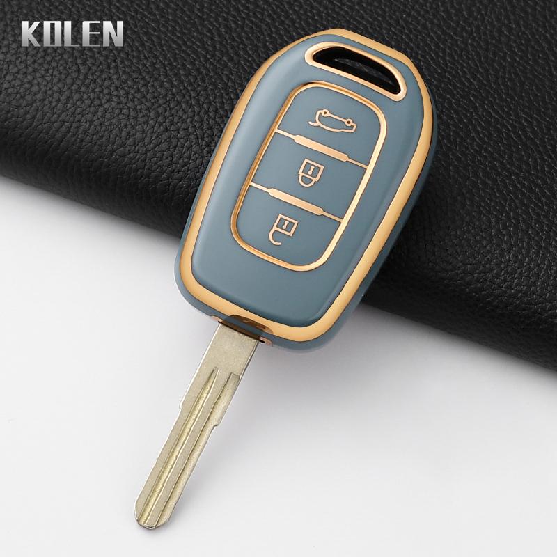 

Fashion Tpu Car Key Case Cover For Renault Kwid Traffic Symbol Sandero Logan Lodgy Dokker Dacia Duster 2 3 Buttons Protector Fob