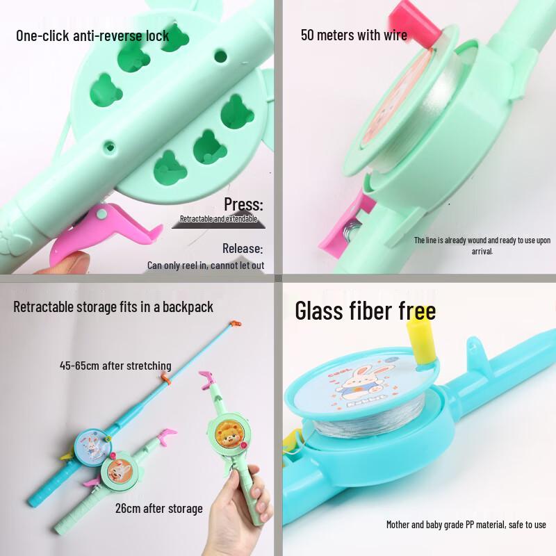 Froges Children's Handheld Fishing Rod Kite Set