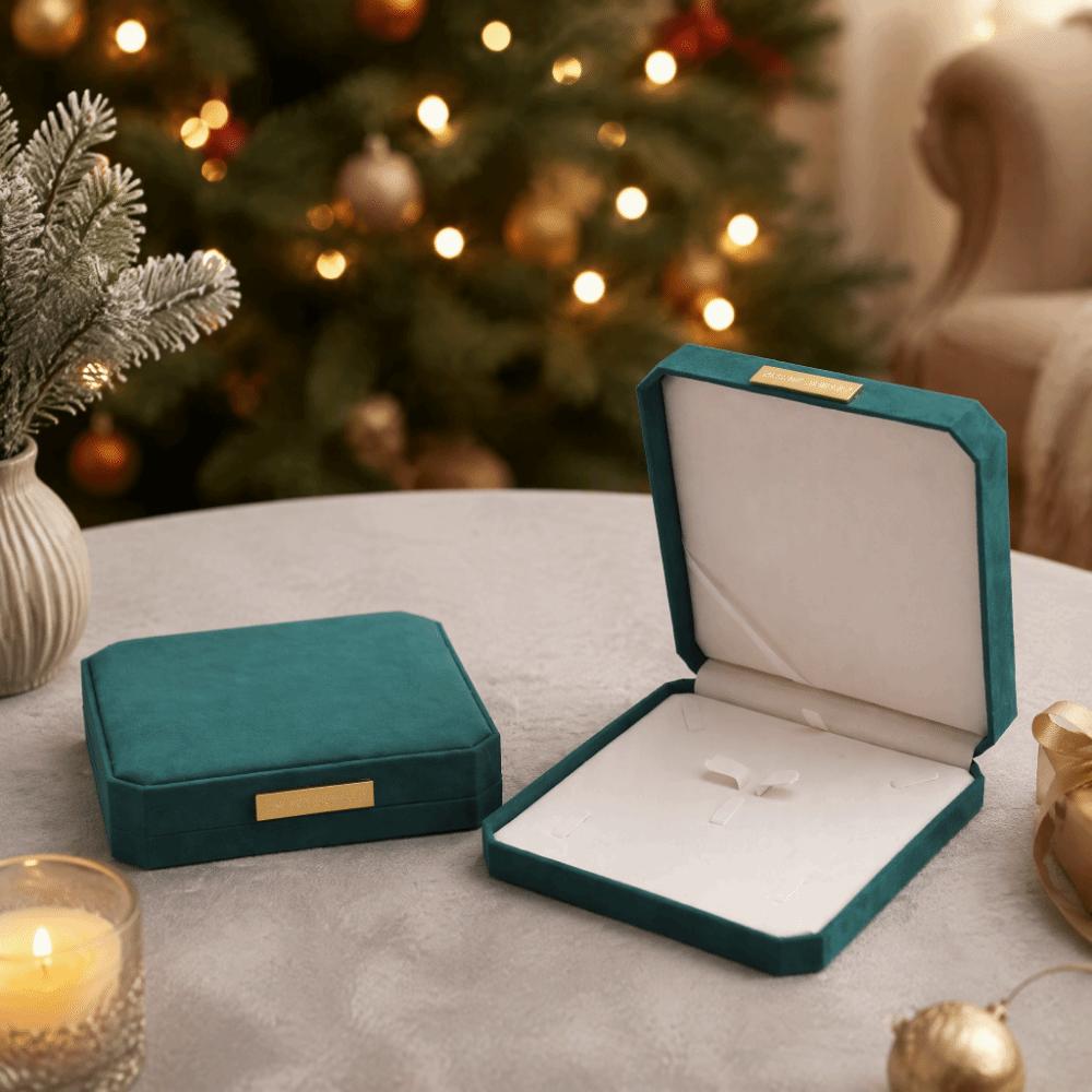 Large Capacity Jewelry Set Box Suede Like Material Suede Like Jewelry Box Display Use