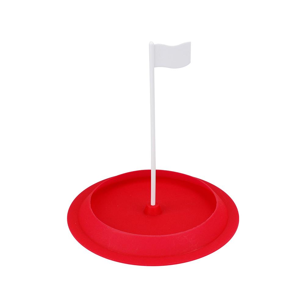 

Golf Practice Hole Putting Cup All Direction Soft Rubber with White Target Flag Golf Hole Cup Blue Green and red Training Aids красный
