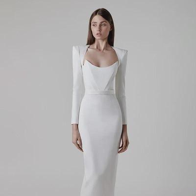 Vestido de Noche de Vendaje Europeo y Americano H746
