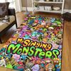 Tappeto Stampato 3D My Singing Monsters Antiscivolo Tappeto per Area Tappetino per Pavimento Camera da Letto Bambini Decorazione Soggiorno Regalo per Fan di Giochi