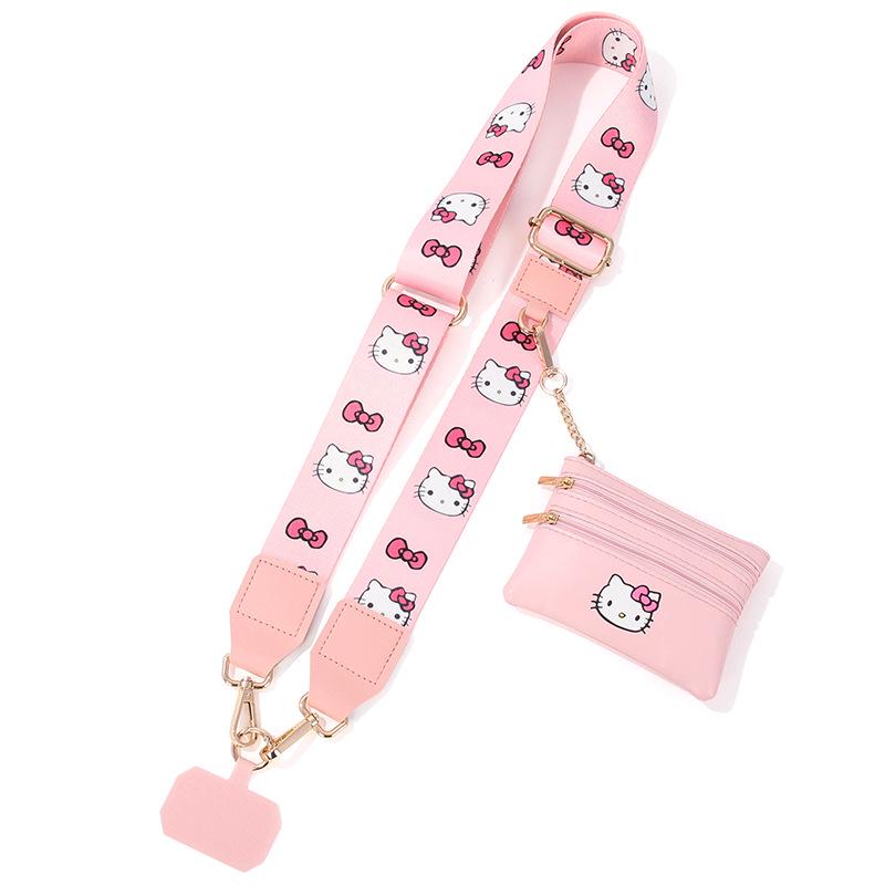 Abnehmbare Handgelenks- und Schulterriemen Handyhalter mit verstellbarem Crossbody und kleiner Tasche