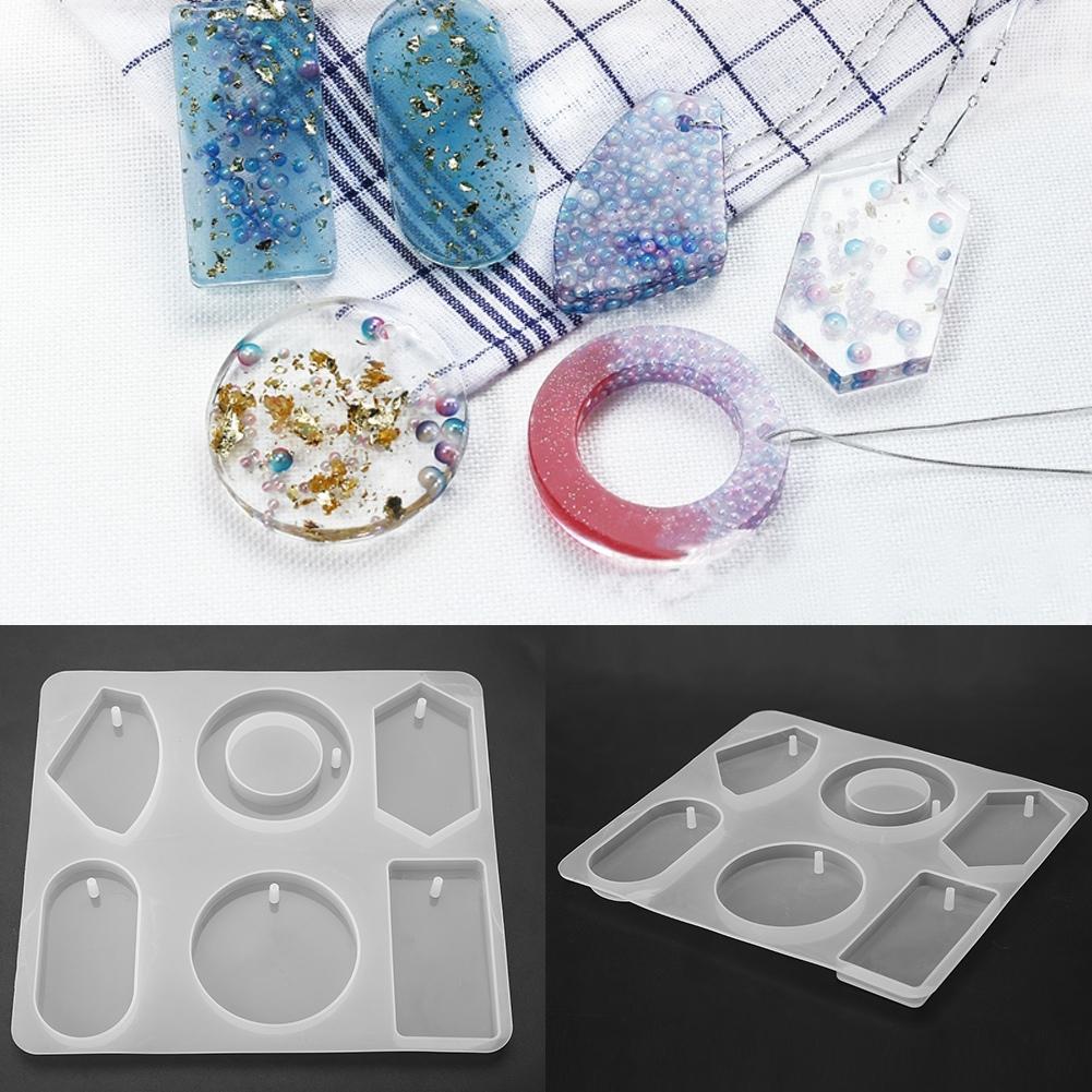 DIY Tool Epoxy Resin Mould Sweater Chain Necklace Pendant Jewelry Silicone Mold
