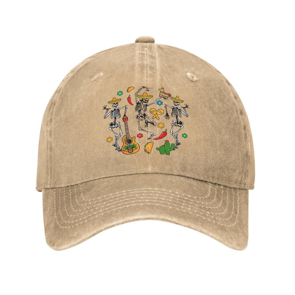 Lets Fiesta Funny Cinco de Mayo Party Baseball Caps Distressed Cotton Mexican Celebration Snapback Cap Unisex Women Gift Caps Hat