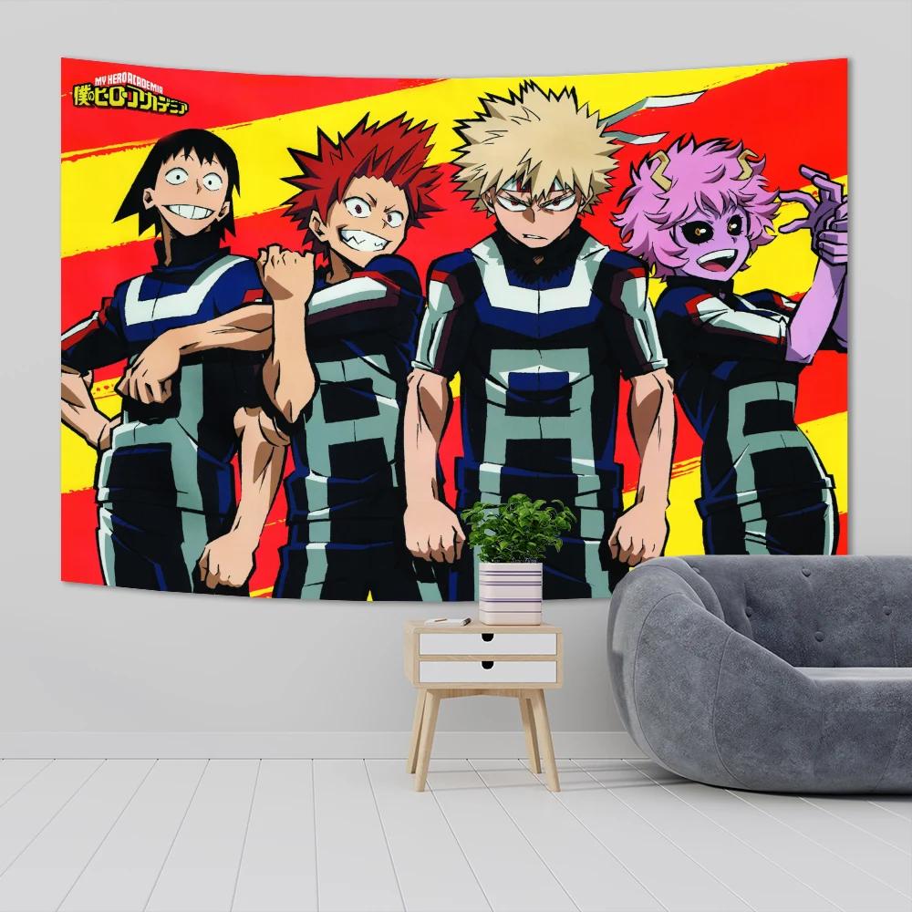 

My Heros Academia Wall Tapestry Kawaii Room Decor Cartoons Anime MHA Art Poster Wallpaper Mural Tapestry Teen Bedroom Decoration 74x94cm(29x37in)