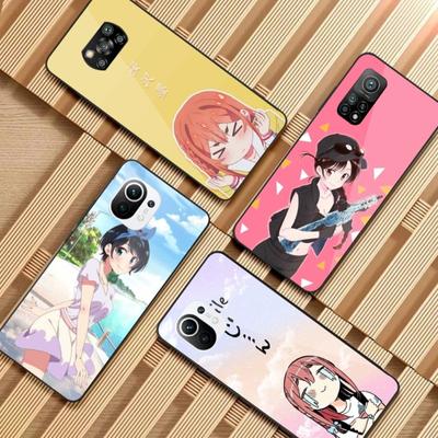 Rent A Girlfriend-Telefonhülle für Xiaomi 12 11T 10 9 Redmi Note 11 10 10S Pro Redmi 9 9A 8 Schwarze PC-Glas-Telefonabdeckung