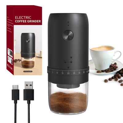 Ny bärbar USB elektrisk kaffebönkvarn 40 växlar extern justerbar uppladdningsbar kvarn hushålls mini kaffemaskin