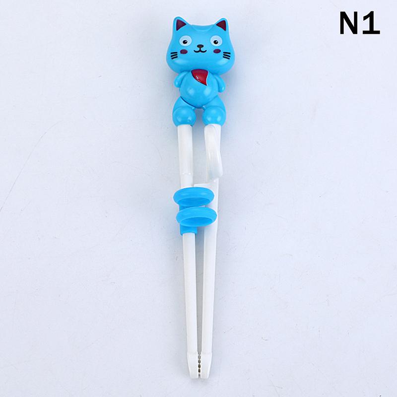 Home Party Cute Cartoon Animal Head Chopsticks Plastic Environmentally Friendly Children Eating Training Baby Learn Chopsticks
