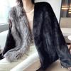 Europe, America, autumn and winter new imitation silver fox fur coat fashion celebrity temperament imitation mink short women's casual coat