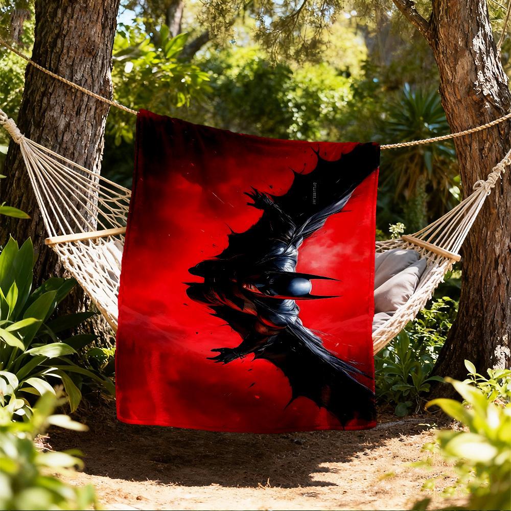 

1pc BATMAN Outdoor Blanket - Throw Blanket, Soft , Flannel Blankets, Living Room, Travel, Camping c1209025 80x120cm