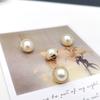 10pcs 12.5/15/18/21 Mm Pearl Golden Plastic Flatback Button Decoration DIY Craft Scrapbook Accessories