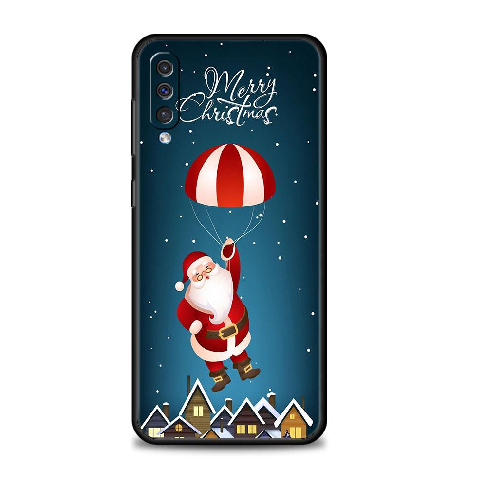 Christmas Snowman Deer Phone Case For Samsung Galaxy A50 A30 Note 8 9 20 Ultra A04 A50s A90 A40 A20e A10s A70 A20s M52 M33 M53