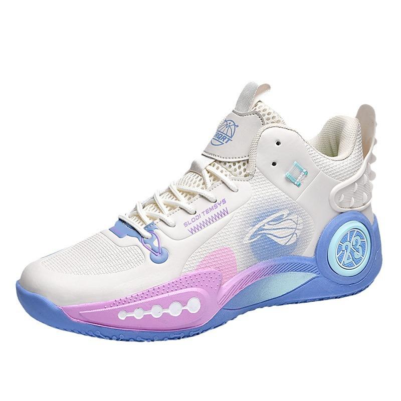 New basketball shoes men and women teenagers actual training shoes EVA sole non-slip, wear-resistant and shock-absorbing sports shoes