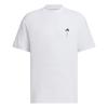 Golf HEAT Back Graphic Mock Neck Short Sleeve Shirt White [Adidas Golf] .RDY