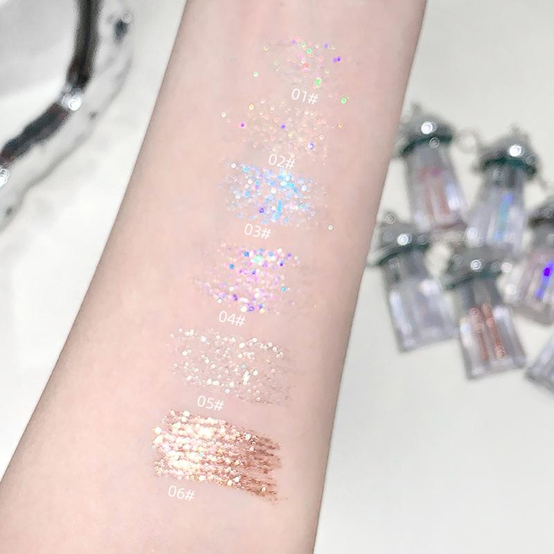 UFO Pendant Shiny Eyeshadow Liquid Gege Bear  Pearlescent Fine Shimmer Brightening Anti-makeup Liquid Eyeshadow