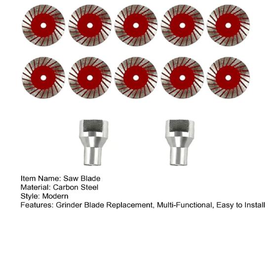 1/2/3/4/10Pcs Saw Blades Set with Shaft Screw 40mm Multi-Functional Professional Precision Granite Marble Stone Cutting Grinder Blade Replacement