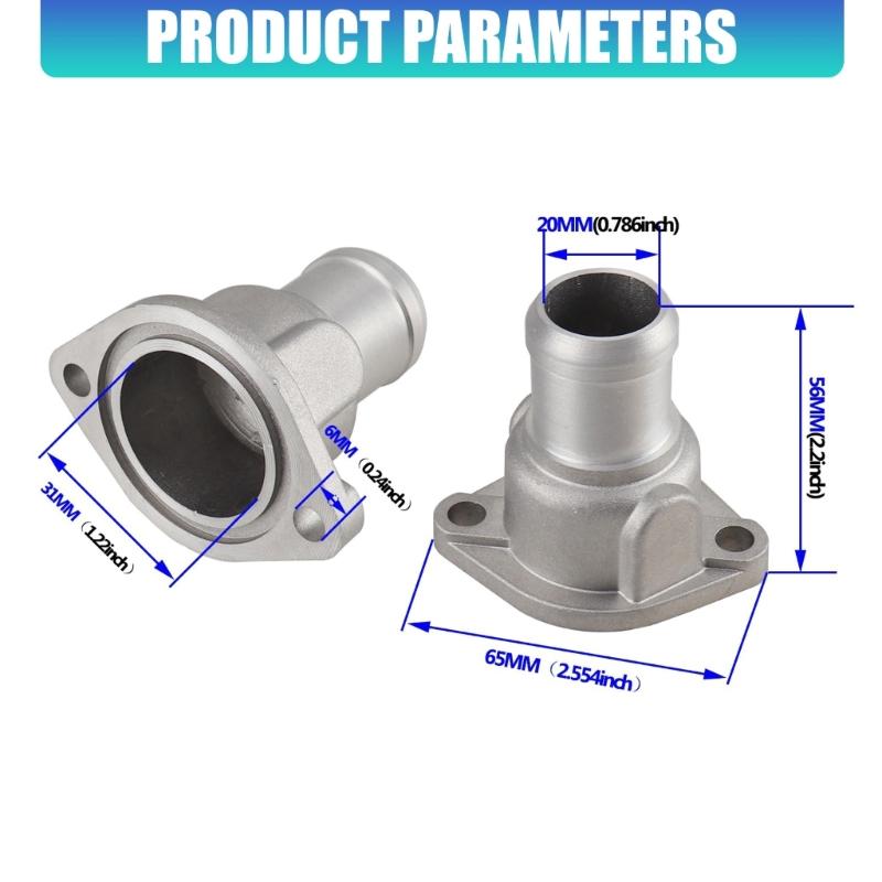 Corrosion Resistant Coolant Tube Adapter Long Lasting Metal Construction Hose Connector Excellent Fit for Automotive