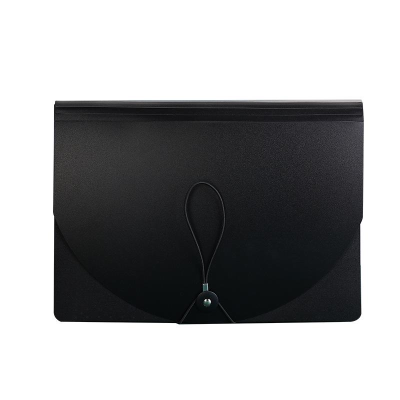 A4 Accordion File Folder with 25 Pockets, Color Inner Pages, and Lanyard Flap (PP Material)