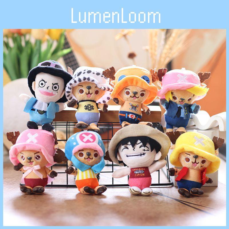 One Anime Piece Toy Keychain Cute Chopper Luffy Figure Collectible For Teens