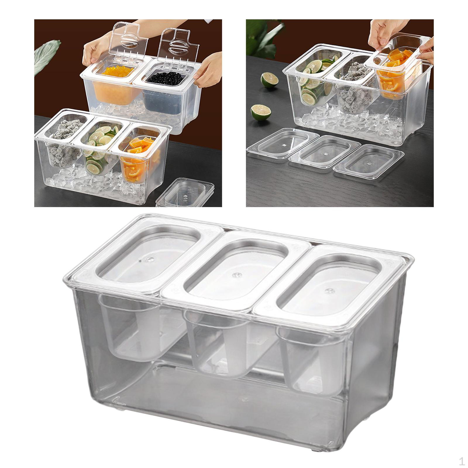 

Охлажденная приправа для съемных отделений коробки для джемов Caddy для коммерческих приправ для использования на открытом воздухе