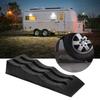 Automotive Leveling Ramp 7716LBS Capacity 3 Different Height Long Lasting Use for Travel Trailer RV Truck Wheel Chock