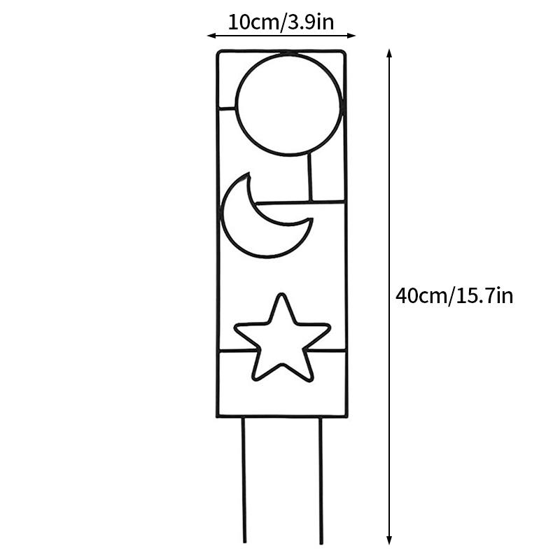 Green Plant Climbing Support Frame Iron Fixing Rods Stand Garden Flower Potted Plant Support Bracket Plant Accessories