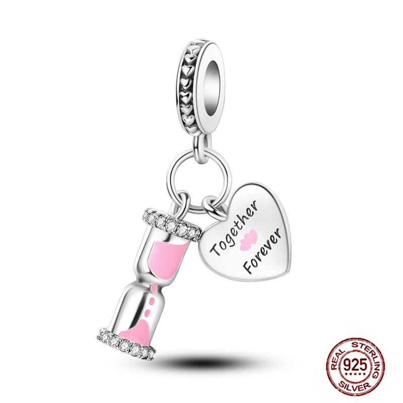 Daily Articles Copper Pink Perfume Charms Camera Dumbbell Smart Watch Beads Fit Original Bracelets Diy Jewelry Gift