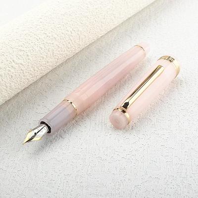 Jinhao 82 Fountain Pen Luxury Acrylic /Metal Ink Pen F Nib Elegante Business Office School Supplies Writing Pen Stationery