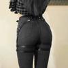 Women Sexy Leg Harness Leather Lingerie Bondage Garter Belt Gothic Clothing Erotic Lingerie Suspenders Bodysuit