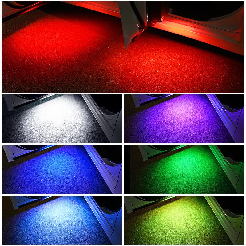 Car warning light universal wire-free ambience light welcome light sensor light collision prevention tailgating car light