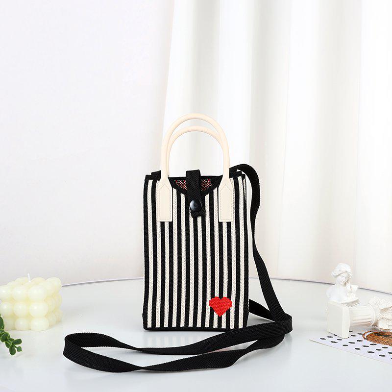 Korean Style Knitted Mini Crossbody Phone Bag – Women's Small Square Handbag