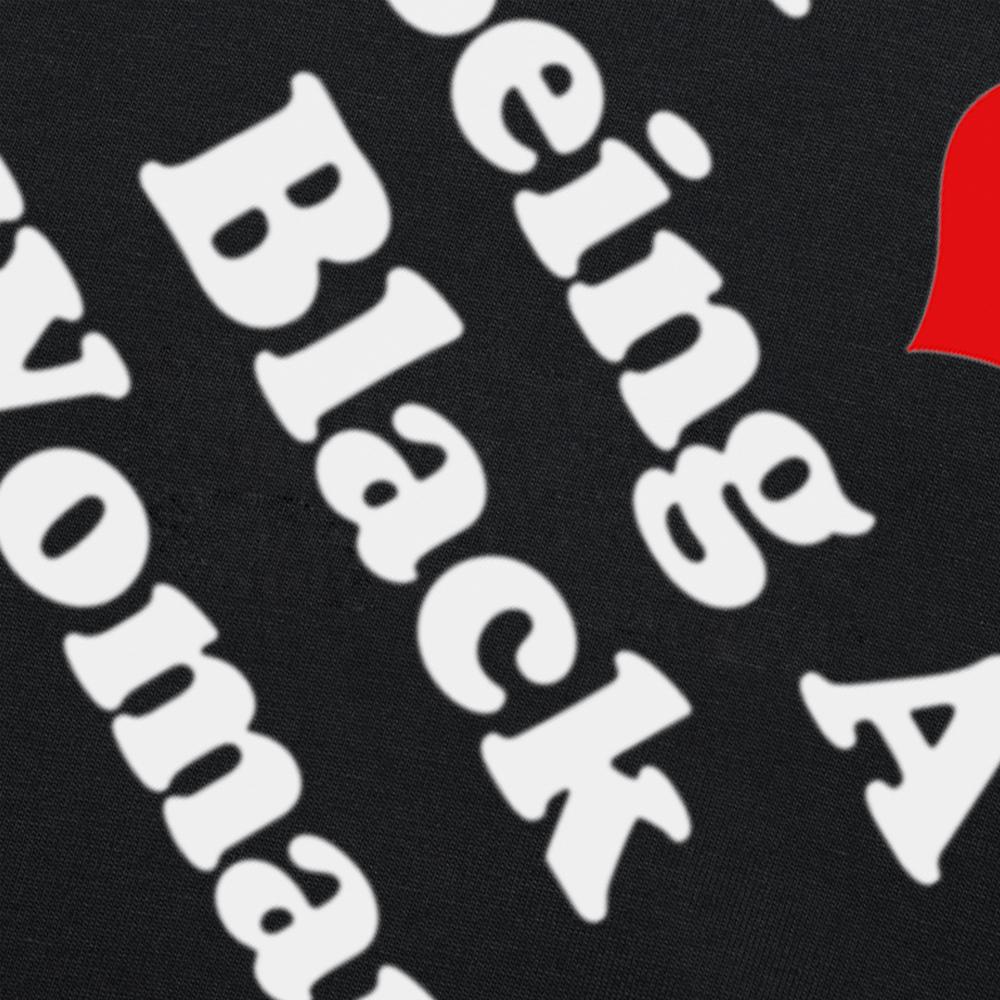 Funny I Love Being A Black Woman Graphic T-shirts Men Women's Fashion Casual Tshirt 100% Cotton Loose Oversized T Shirt