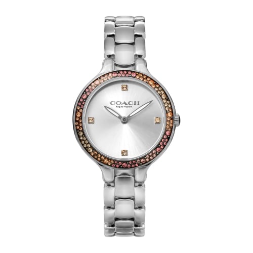 

Coach Chelsea Watch, 32mm, Silver Dial, Quartz Movement, Water Resistant, Mineral Glass, 14504165, Women s, Silver