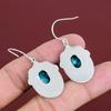 Tibetan Turquoise Gemstone Earring Vintage Earring Handmade Jewelry 925 Sterling Silver Earring Unique Jewelry Drop Earring Gifts For Mother