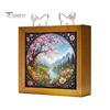 Functional Glowing Home Decor Acrylic Puzzle LED Night Light, 2-In-1 USB Royal Iris Bloom Jigsaw Lamp, DIY Floral Kit Creative Desktop Ambient