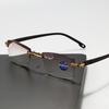 8Pcs Frameless Cut Edge Fashionable Looking Presbyopia Glasses Anti Blue Light Reading Glasses Portable And Lightweight
