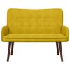 2 Seater Sofa Yellow 115 X 61 X 87 Cm Velvet (V)