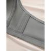 Front Clasp Design, Adjustable Straps, Non-removable Pads, Textured Fabric Provides Support and Comfort for All-season Wear, Black, Comfort Underwear