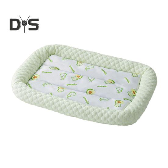 Pet Cooling Mat Cartoon Fruits Print Machine Washable Dogs Cats Sleeping Pad Non-slip Summer Ice Silk Cooling Cushion Bed