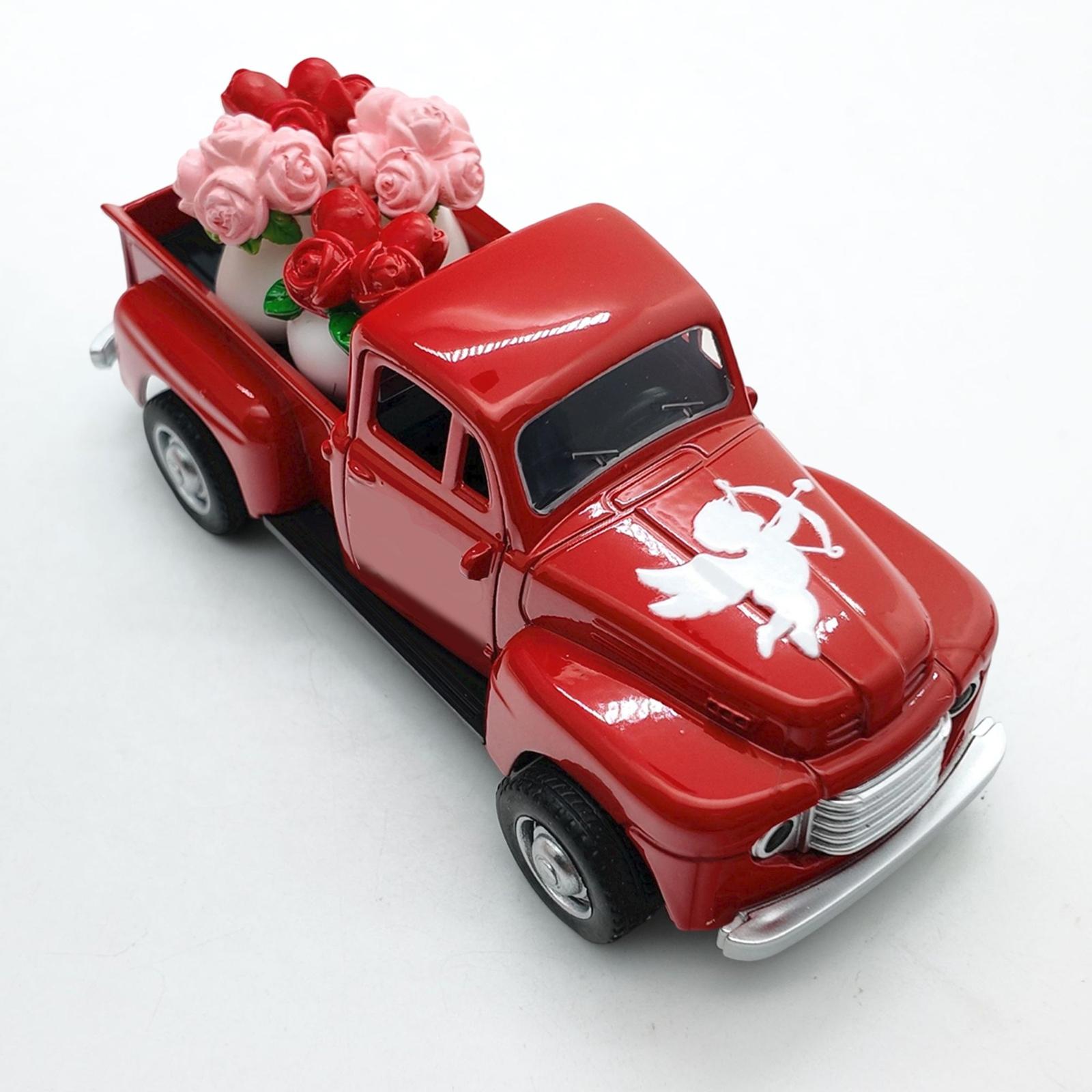 

Vintage Car Ornaments, Valentine S Day Rose Decorations One Size червоний
