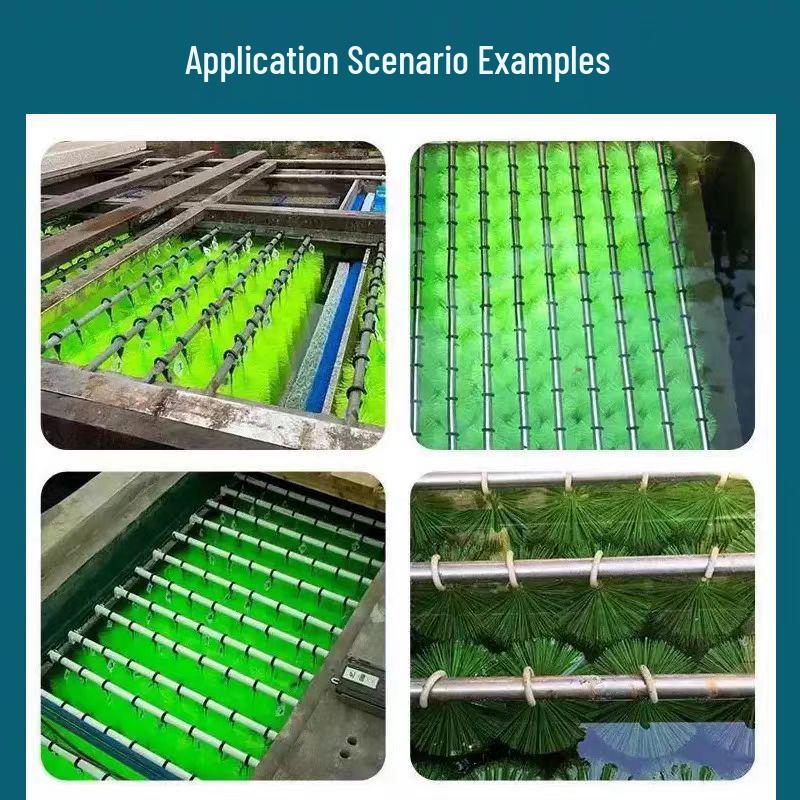6A Grade Pentagonal Fiber Fish Pond Biochemical Filter Brush for Sound Absorption in Fish Tanks