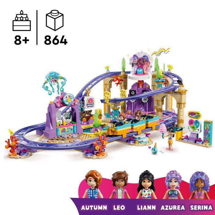 LEGO Friends 42703 Mermaid's Roller Coaster - Interactive Toy for 8 Years Old - Gift