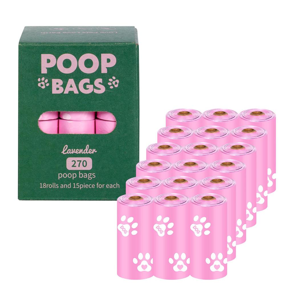 Eco-friendly Biodegradable Dog Waste Bags with Dispenser