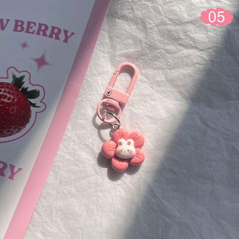 1Pc Kawaii Cute Rabbit Keychain Cartoon Animal Pendant Girl Backpack Decoration Jewelry Best Friend Gift
