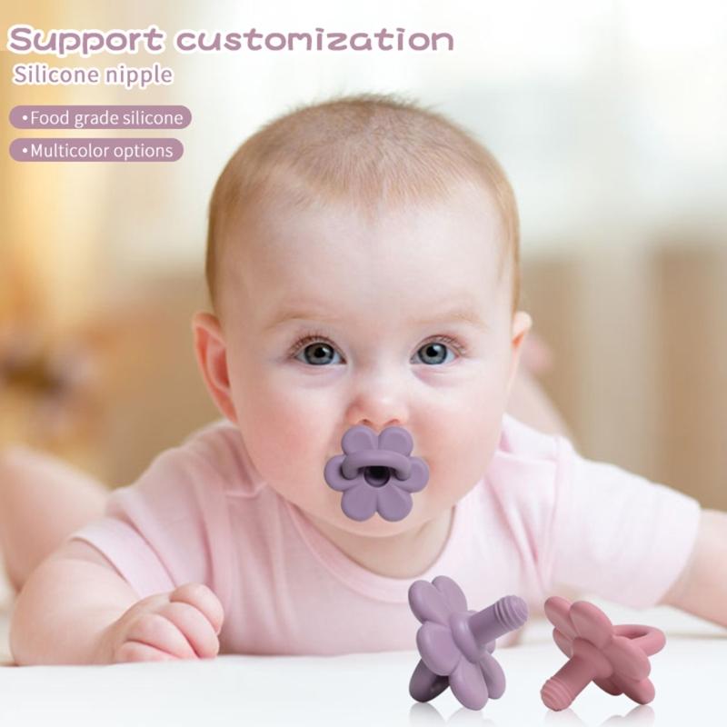 Baby Infants Pacifier Newborn Comfort Appease Nipple Dummy Flexible Soft BPA-Free Safe Silicone Soother Teether