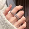 New Product Stacking Suit Women'S Fashion Star Double-Layer Zir*****Pen Ring Simple Fashion Adjustable Ring