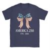 Anniversary USA TShirt Summer  Novelty T Shirts Unisex  Cotton O Neck Oversize Tees ShortSleeved Vintage Tshirt
