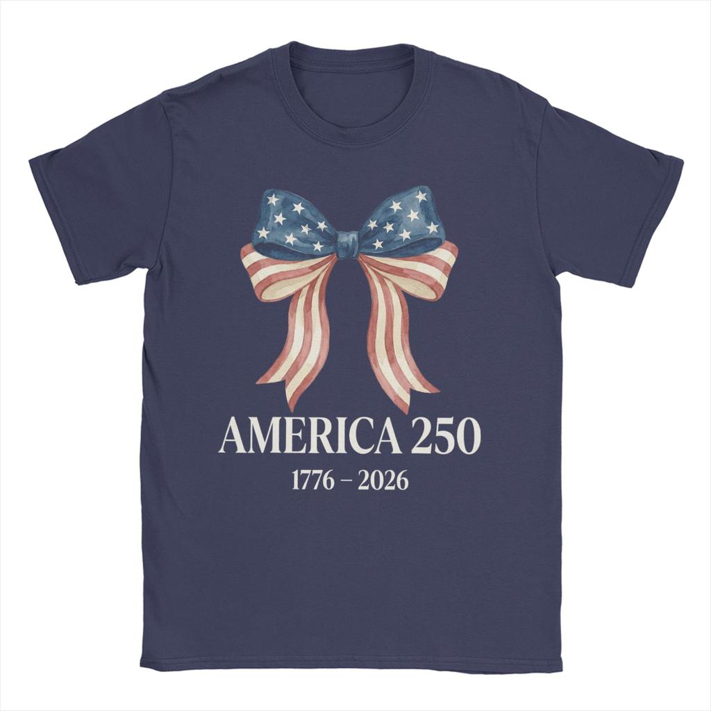 Anniversary USA TShirt Summer Novelty T Shirts Unisex Cotton O Neck Oversize Tees ShortSleeved Vintage Tshirt
